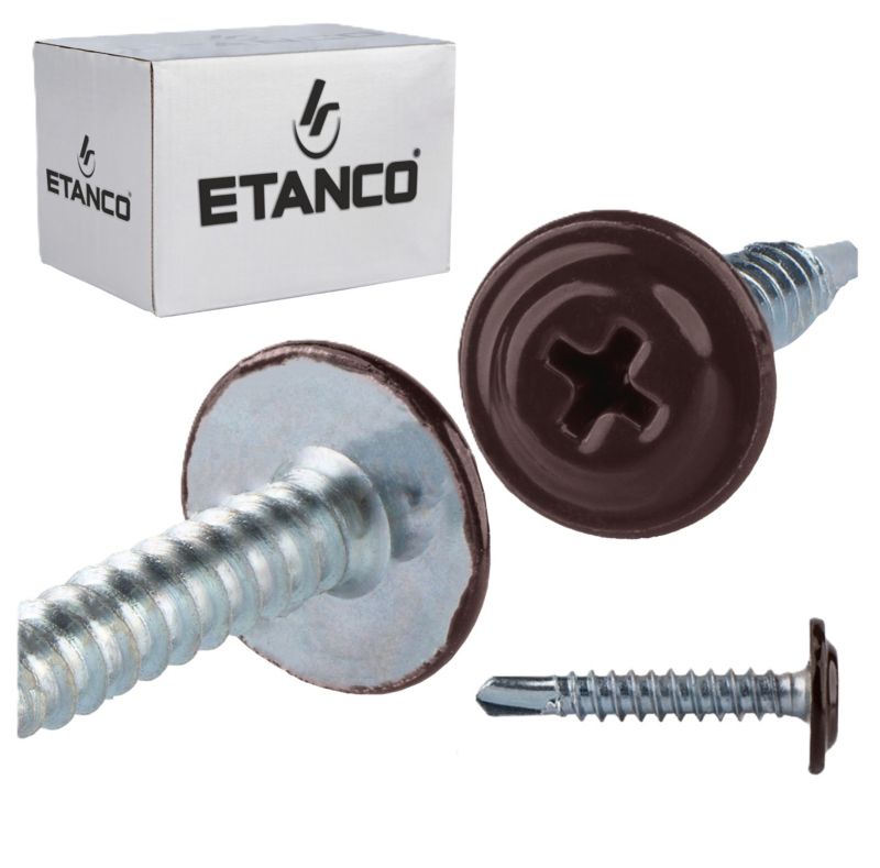 Wkręty podkładkowe Etanco GM-B 4,2x25 mm samowiercące RAL 8017 250szt