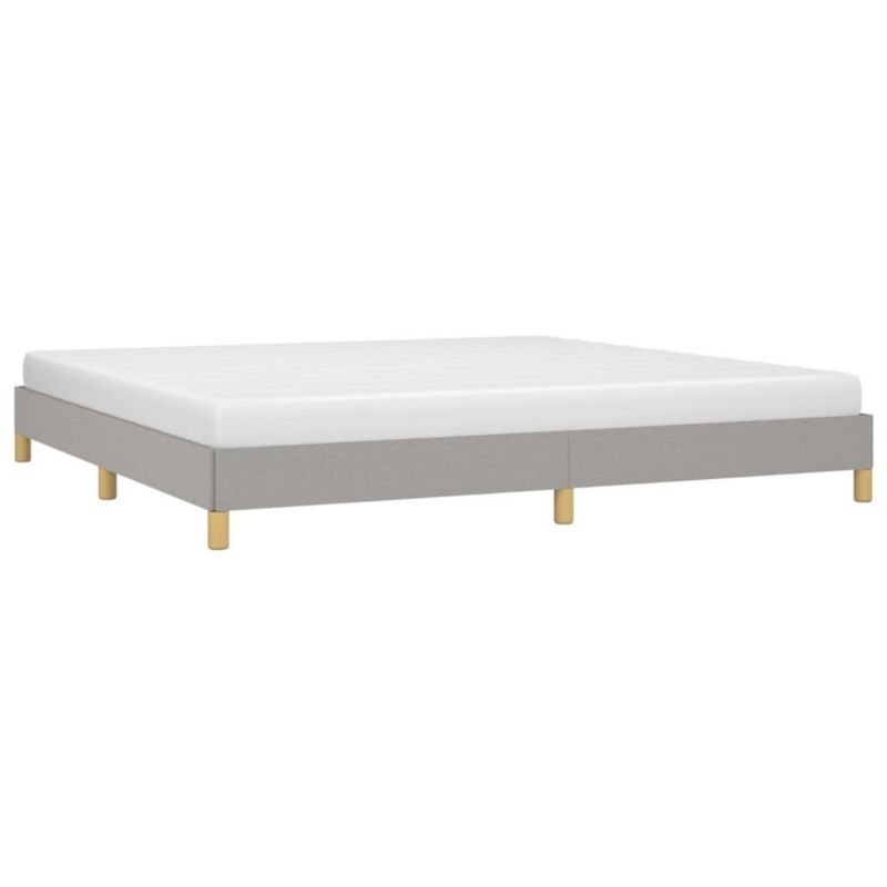 Łóżko tapicerowane WaszeMeble 200x200 cm jasnoszara WM-346842 1 szt.
