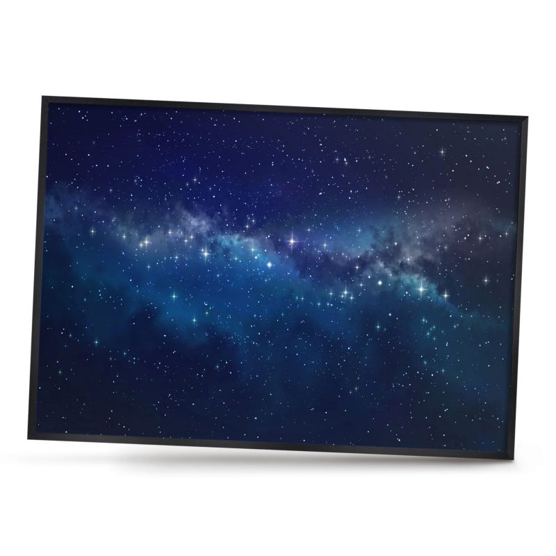 Dekoracyjna tablica magnetyczna ArtPrintCave 100x70 Gwiezdna przestrzeń w czarnej ramie 1szt