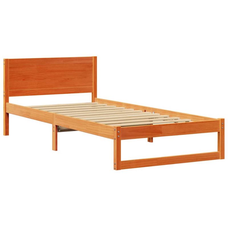 Rama łóżka WaszeMeble 80x200 cm Woskowy brąz sosna WM-873294 1 szt.