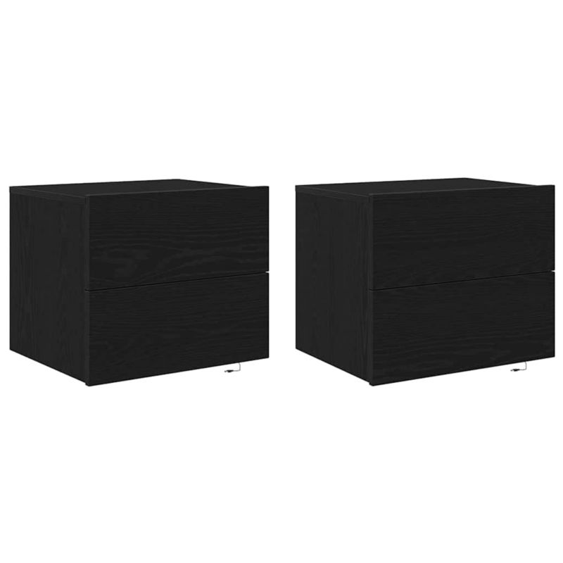 Szafki nocne WaszeMeble czarny dąb WM-863077 2 szt.