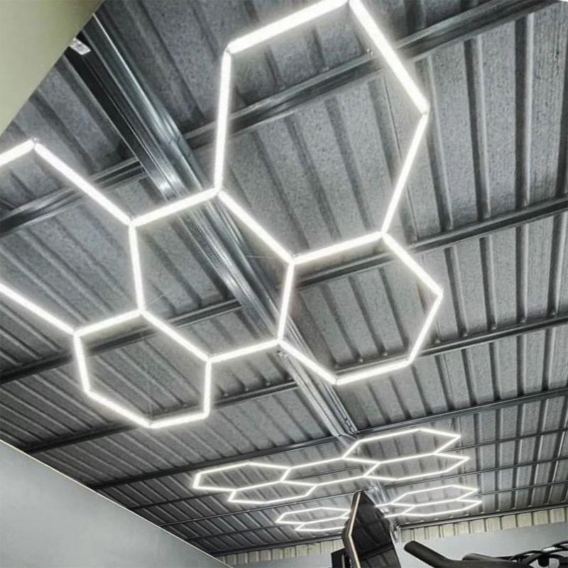 Lampa sufitowa IdeaLED HEXAGON biała LED 42W biały zimny 6500K 3960lm IP20 - 1 szt.