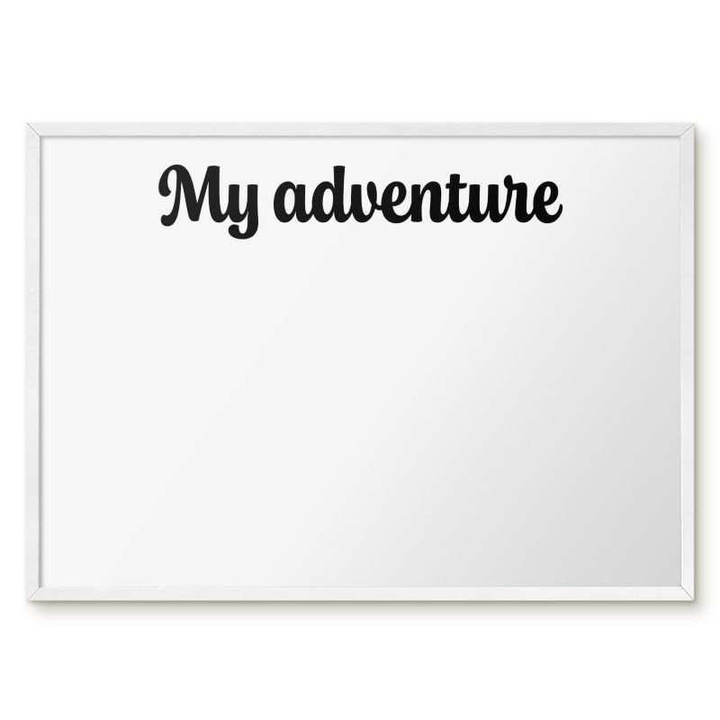 Tablica Magnetyczna Do Biura Tulup 70x50 cm My adventure 1 - Biała rama Do salonu, sypialni 1 szt.