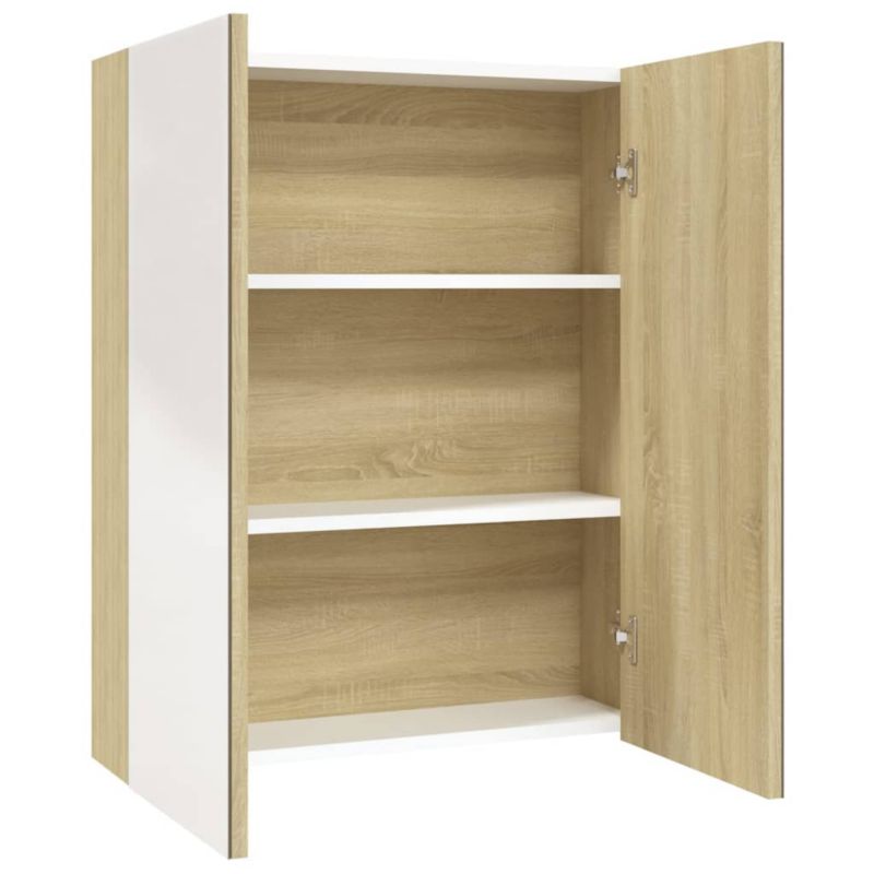 Szafka łazienkowa wisząca WaszeMeble biała z lustrem WM-331530 1 szt.