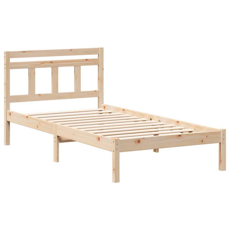 Rama łóżka WaszeMeble 90x190 cm Brązowy sosna WM-872353 1 szt.