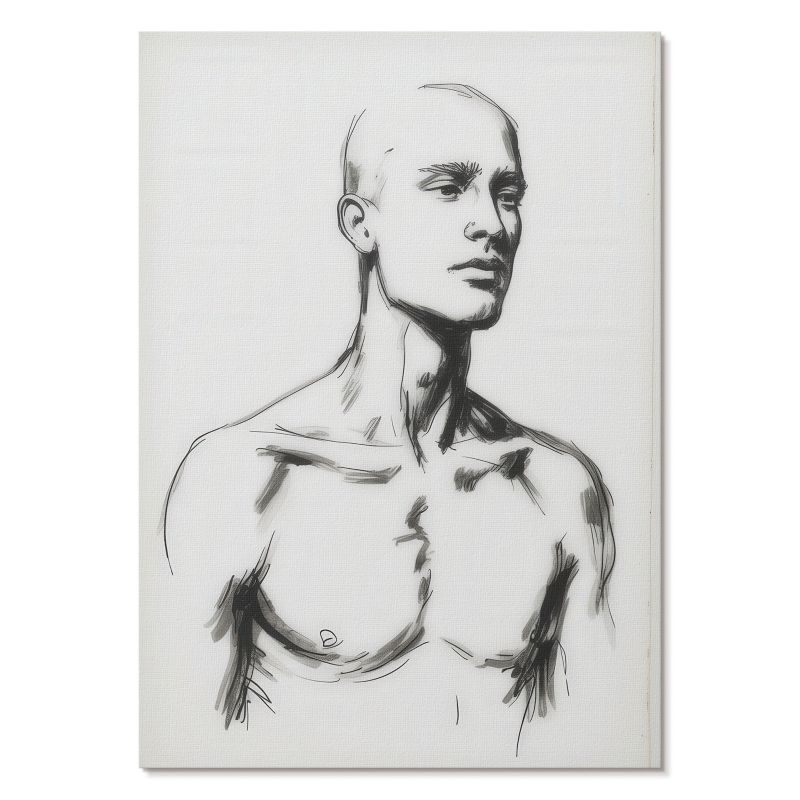 Plakat na Płótnie Tulup 21x29,7 cm (A4) Rysunek mężczyzny Do salonu, sypialni, biura 1 szt.