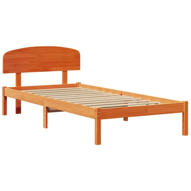 Rama łóżka WaszeMeble 100x200 cm Woskowy brąz sosna WM-872079 1 szt.