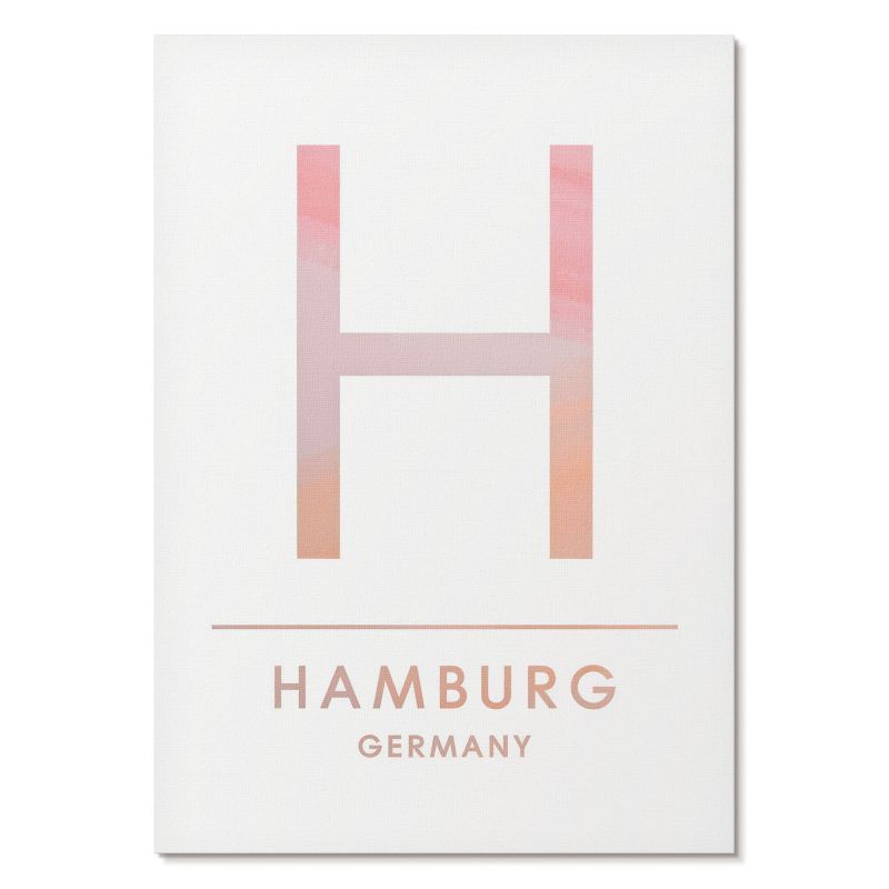Plakat na Płótnie Tulup 59,4,x84 cm (A1) H jak Hamburg Do salonu, biura, sypialni 1 szt.