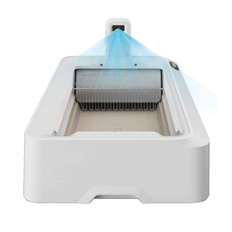 Inteligentna samoczyszcząca kuweta dla kota PetKit Purobot Crystal Duo z kamerą AI biała 1 szt.