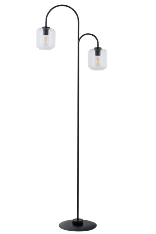 Lampa podłogowa stojąca Sigma Lighting Shine czarna nowoczesna 2 x E27 x 20W wym: 164 x 53 x 29 cm - 1 szt.
