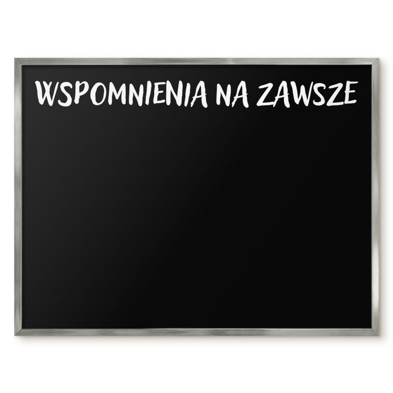 Tablica Magnetyczna Wielofunkcyjna Ścienna Tulup 80x60 cm Wspomnienia na zawsze 5 - Srebrna rama Do salonu, sypialni 1 szt.