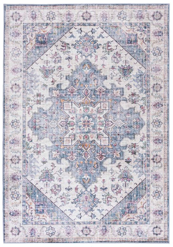 Dywan klasyczny 140x200cm Flannel JZ1205A Mazovia - grafitowy, szary, vintage, na ogrzewanie podłogowe, 1szt.