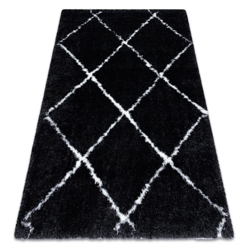 Dywan Fluffy RugsX 80x150 cm szary AF316 1 szt.
