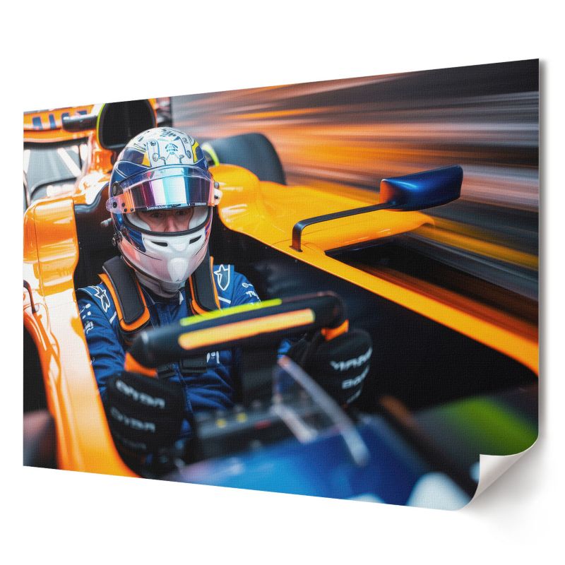 Plakat Wallfluent Format A4 Wyścigowe auto Kolektyw Parallel Form 1 szt.