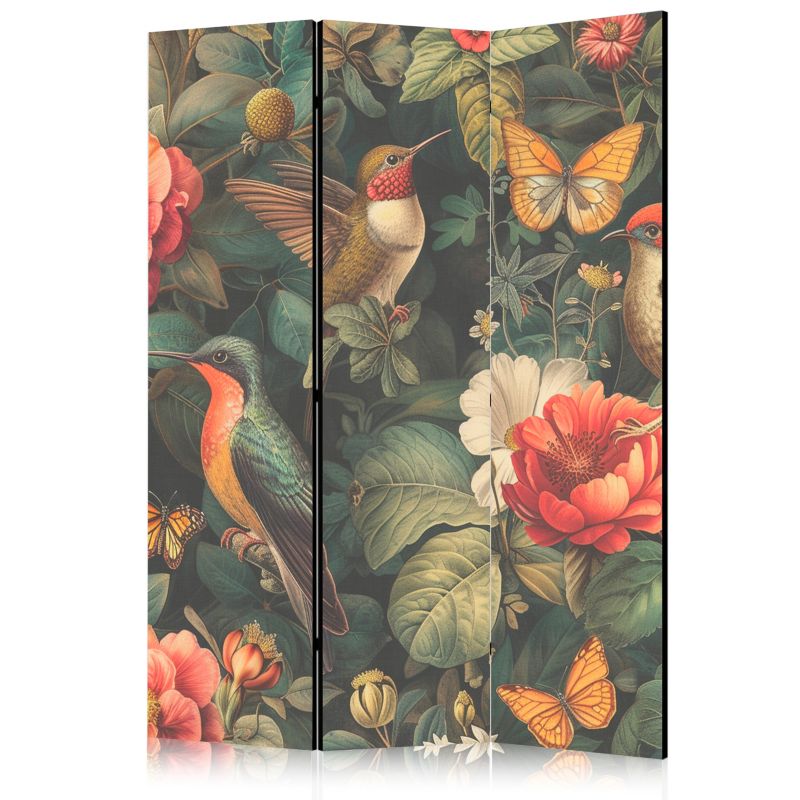 Parawan Muralo Akustyczny Ptaki Natura Ogród Botaniczny 135x172 cm 1 szt.