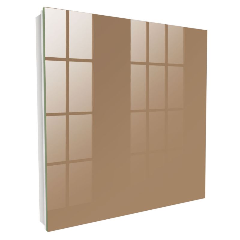 Metalowa Skrzynka Na Klucze Tulup 30x30 cm Ciemny pomarańczowy 1 - Biała - Otwierana na lewo 1 szt.