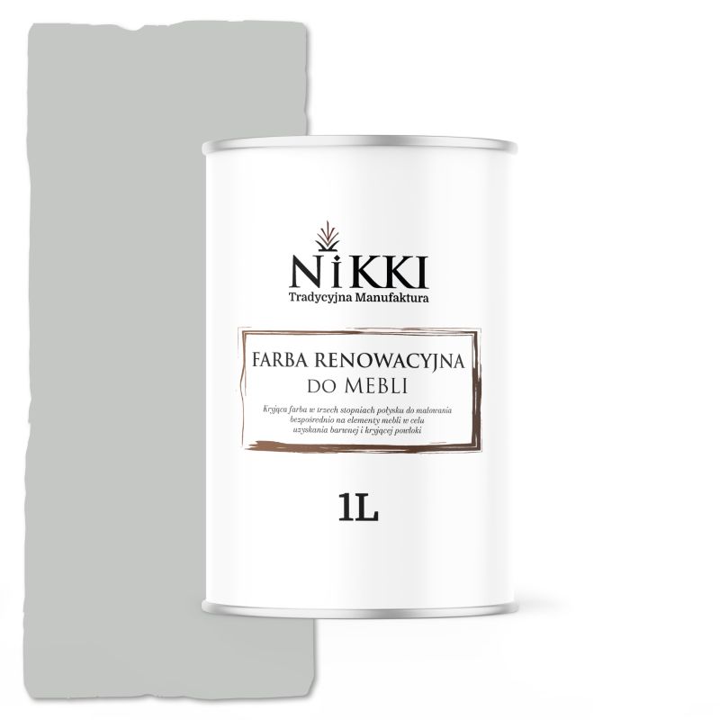 Farba do Mebli Kuchennych Renowacyjna NIKKI Szary jasny RAL7035 Satyna 1L