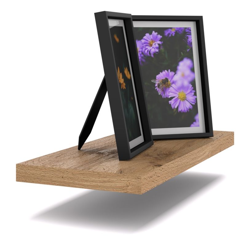 Półka Wisząca Stiv-Meble Połka Ścienna Dąb Wotan Na Książki Zdjęcia 40X15X1,8 Cm 1 Szt.