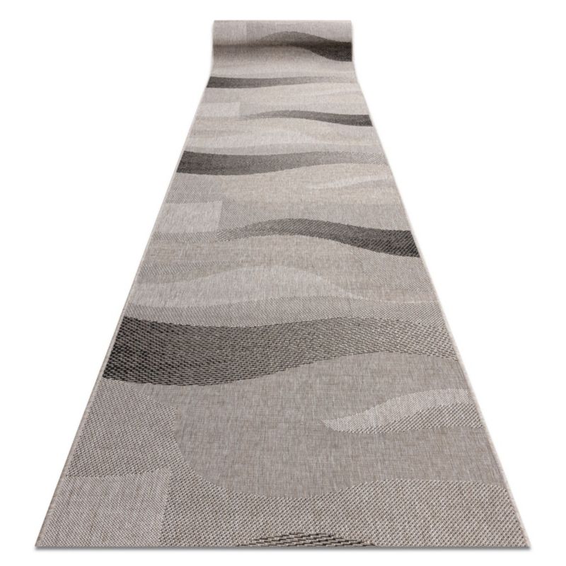 Chodnik RugsX 100x230 cm srebrny 246197 1 szt.