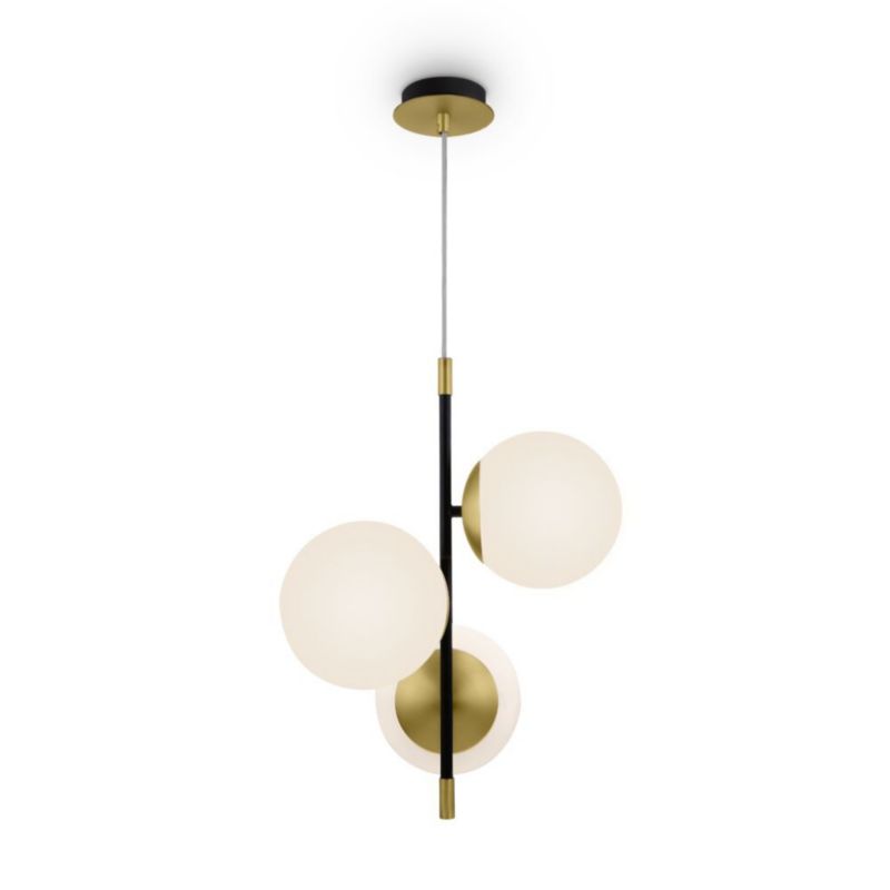 Lampa wisząca Maytoni Nostalgia mosiężno-złota wym: 150 x 33,3 x 33,3 cm 3xE14 x 40W 1 szt.
