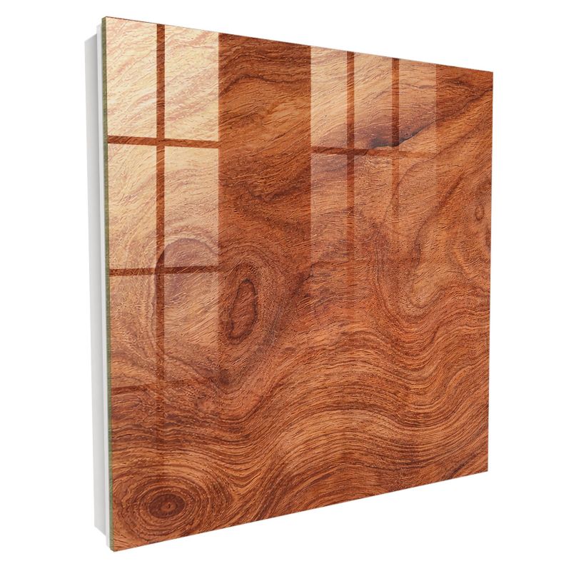 Nowoczesna Skrzynka Na Klucze Tulup 30x30 cm Drewniana tekstura 12 - Biała - Otwierana na prawo 1 szt.
