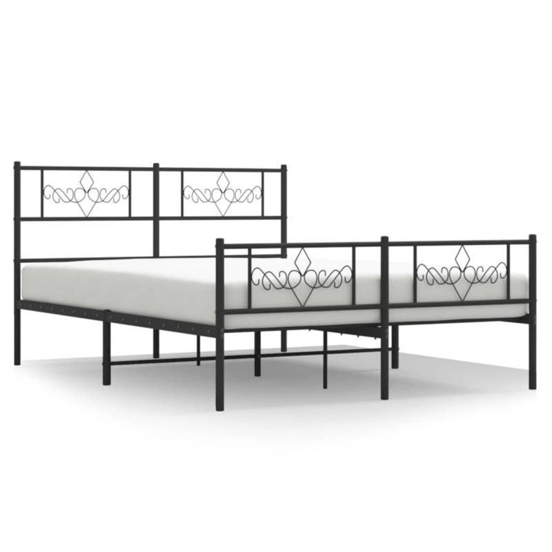Łóżko metalowe WaszeMeble 120x190 cm czarna WM-355282 1 szt.