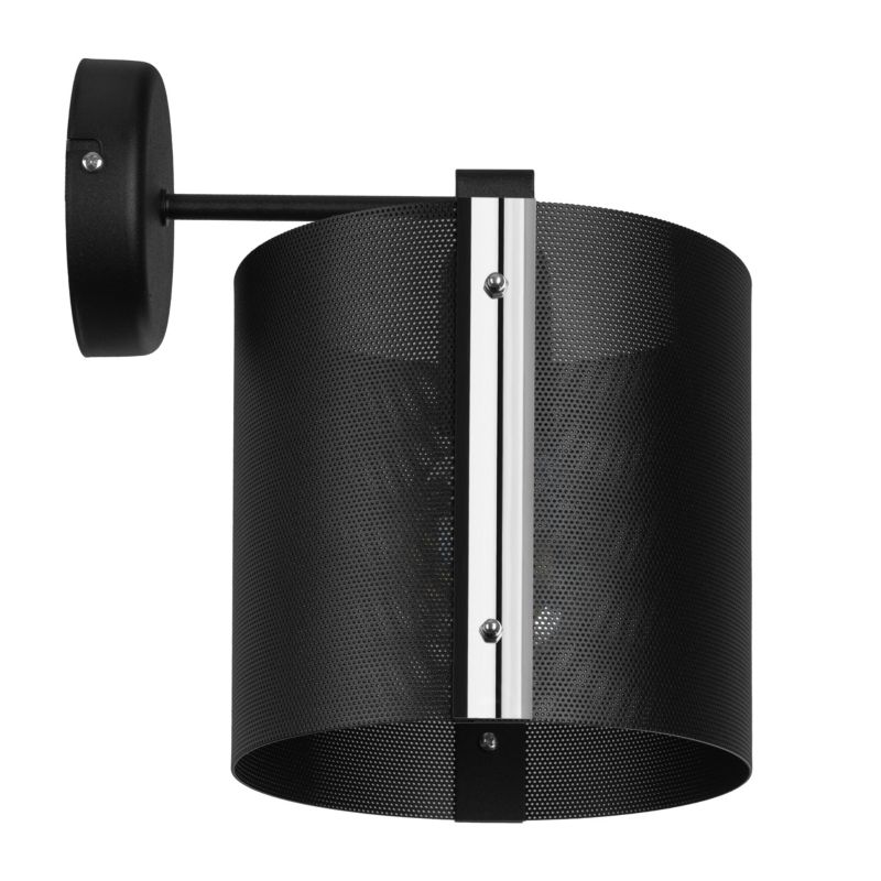 Lampa kinkiet Szpak S92 nowoczesny kinkiet czarny 1xE27 1szt
