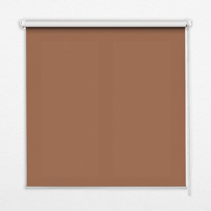Roleta Dekoracyjna Tulup 70x140 cm Brązowy Montaż do ściany/sufitu 1 szt.