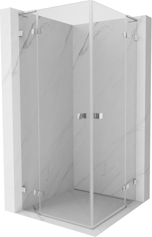 Kabina prysznicowa Mexen Lunar L Duo uchylna 105 x 105 cm transparent chrom 1 szt.