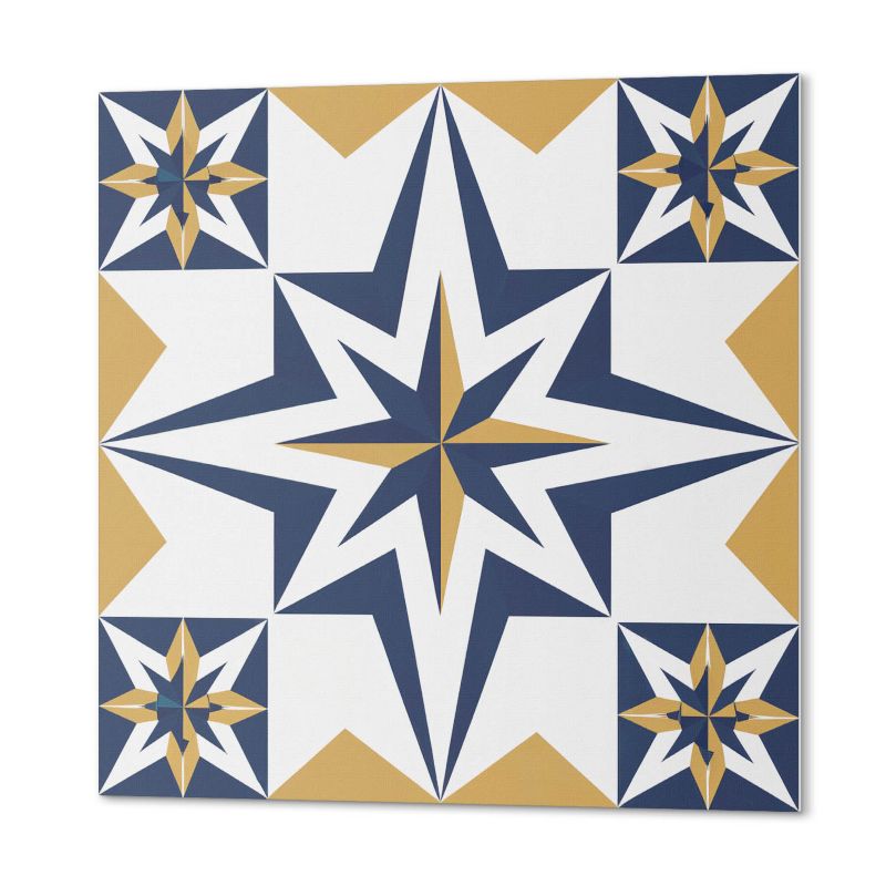 Ścienne Kafelki PCV ArtPrintCave 20x20 cm Geometryczne gwiazdy w kwadratach 20 szt.