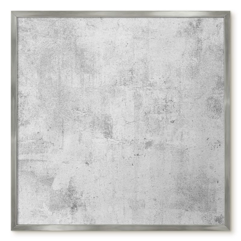 Tablica Do Magnesów Tulup 50x50 cm Beton surowy - Srebrna rama Do salonu, biura 1 szt.