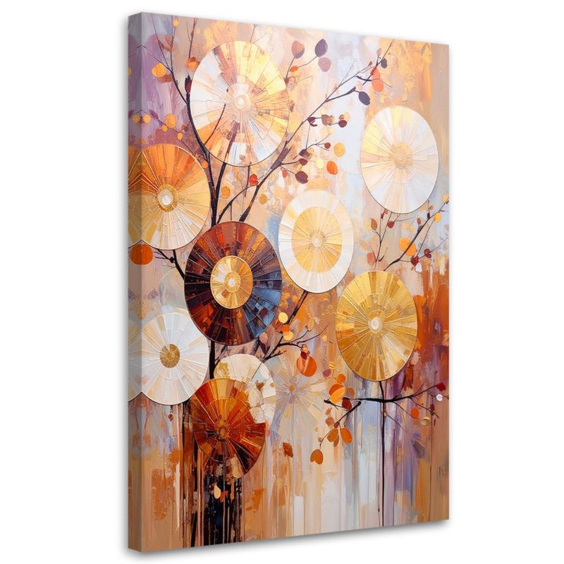 Obraz do salonu sypialni Feeby Nowoczesna Abstrakcja Koła 40x60cm 1szt