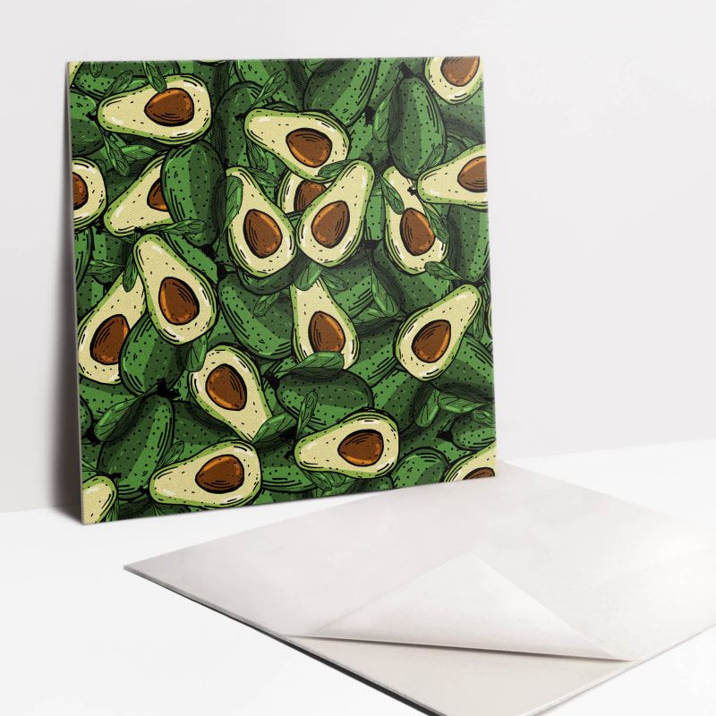 Kafelki samoprzylepne Tulup 30x30 cm Zielona awokado 9 szt.