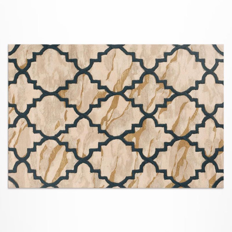 Winylowy Chodnik Zewnętrzny Wallfluent 60x90 cm Arabeska marmur styl marokański mozaika 1 szt.