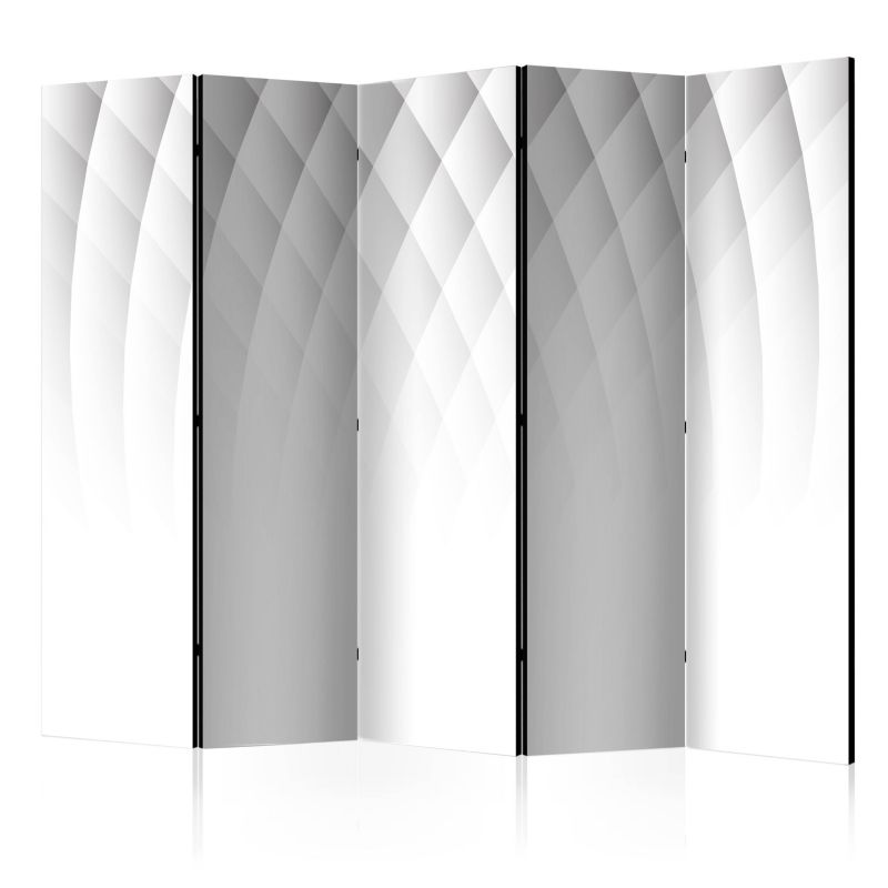Parawan Muralo Dwustronny Kształty Trójwymiarowe Biała Abstrakcja 225x172cm 1 szt.