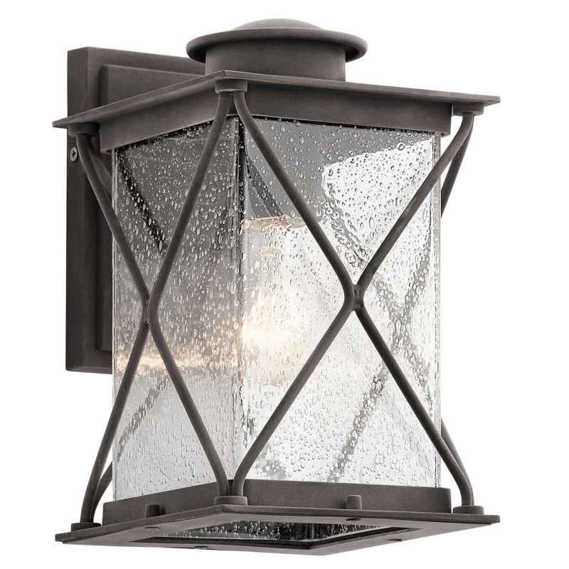 Kinkiet ścienny zewnętrzny Kichler Argyle postarzany cynk 1 x E27 x 60W IP44 wym: 26,1 x 16,6 x 19,4 cm - 1 szt.