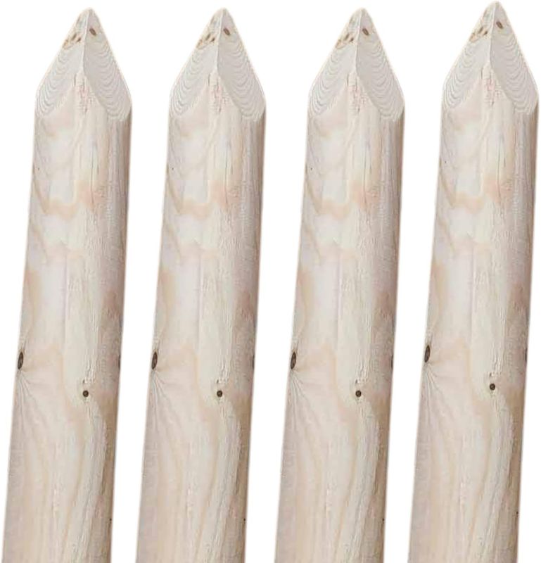 Palisada Drewniana Timbermik 80 cm Drewno Sosnowe 8 cm 4 szt.