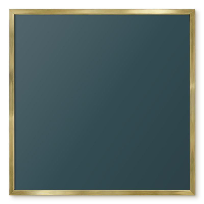 Tablica Magnetyczna Do Biura Tulup 50x50 cm Turkusowy - Złota rama Do biura, salonu 1 szt.
