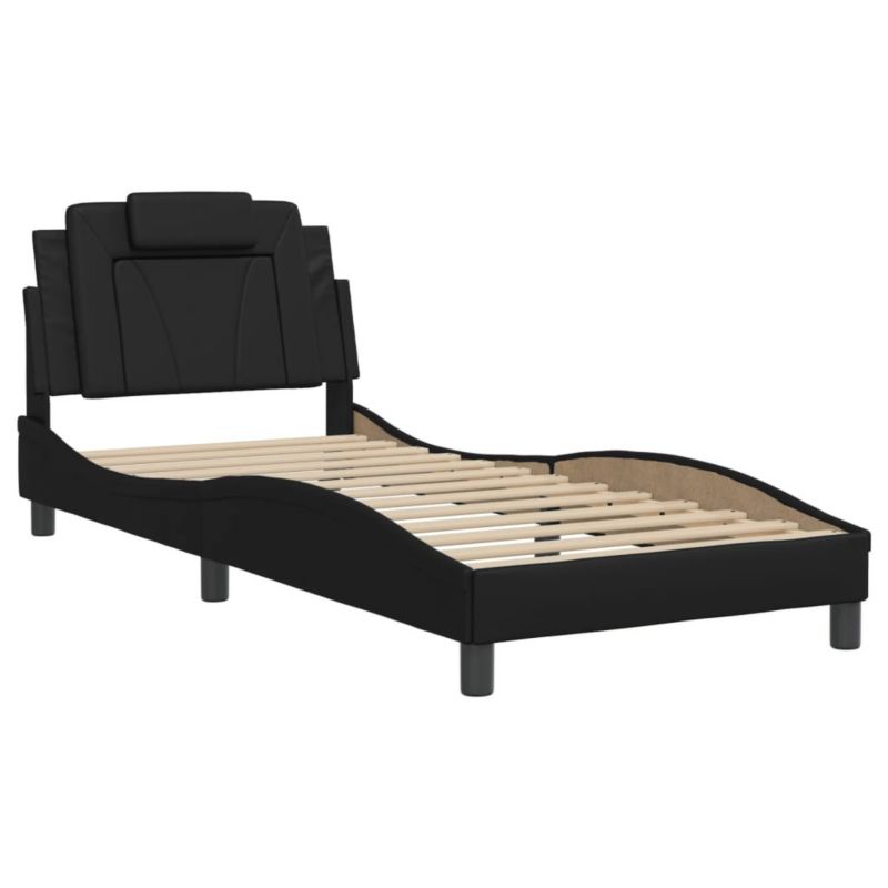 Łóżko tapicerowane WaszeMeble 80x200 cm czarna WM-3208054 1 szt.