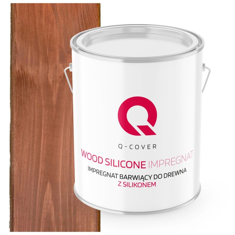 Impregnat Barwiący do Drewna z Silikonem 2w1 Q-Cover Orzech 2.5L