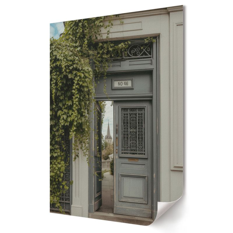 Plakat canvas Wallfluent Format A1 Zielone drzwi Kolektyw Quiet Matter 1 szt.