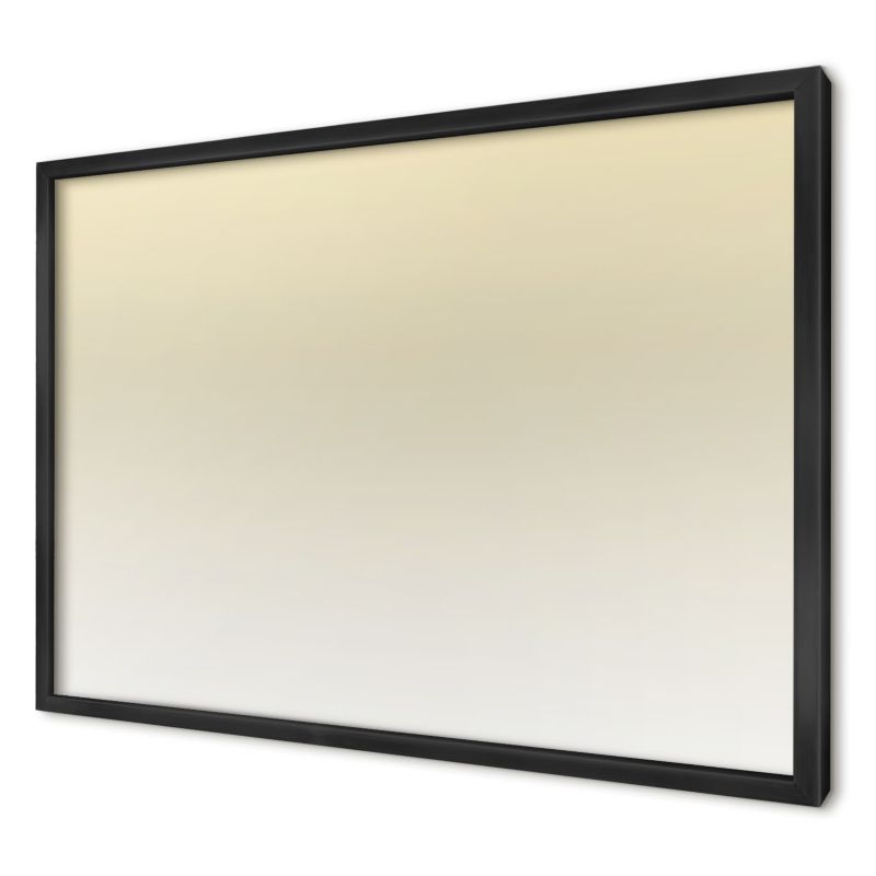 Tablica magnetyczna do salonu Wallfluent 60x40 Kremowy gradient w czarnej ramie 1szt