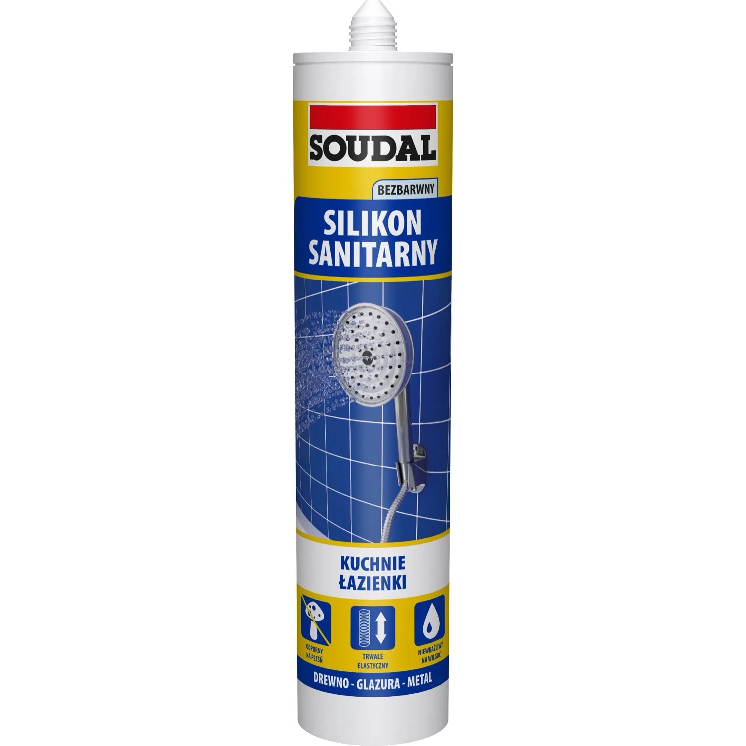 Soudal Silikon sanitarny 280 ml bezbarwny