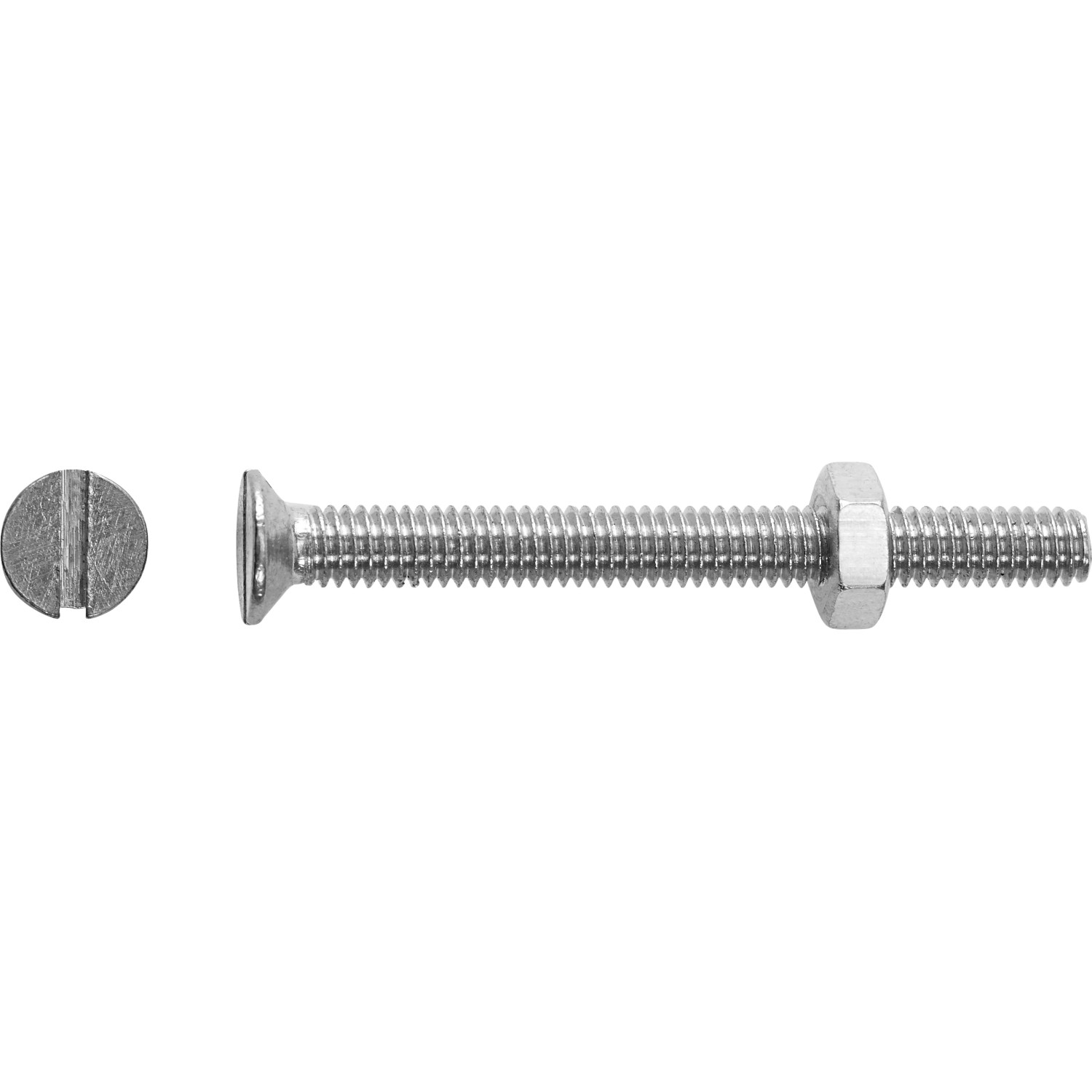 LUX-TOOLS Śruba + nakrętka z łbem stożkowym SL stal nierdzewna 4x30mm 8szt.