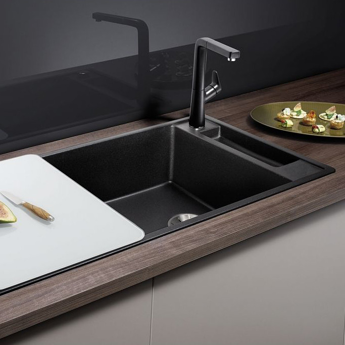 Blanco Axia III XL 6 S zlewozmywak 100x51 cm z Silgranit PuraDur ze szklaną deską tartufo 523517