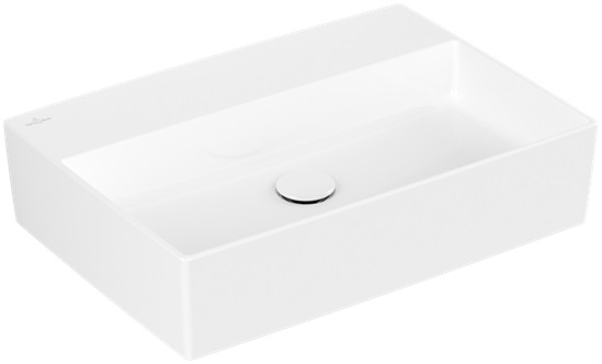 Darmowa Dostawa - Umywalka 60x42 cm prostokątna nablatowa biała Villeroy & Boch Memento 2.0 4A076201