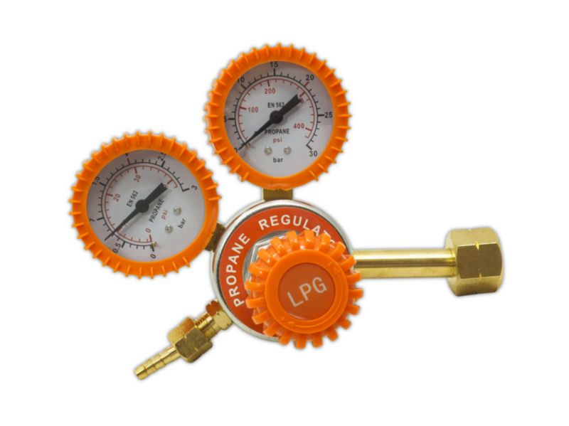Reduktor propanowy LPG BRASS z dwoma zegarami - 1 szt