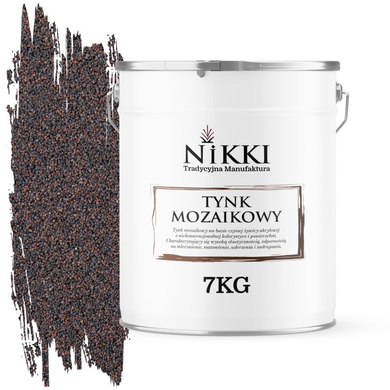 Tynk Mozaikowy NIKKI Brązowy Ciemny M83 7KG