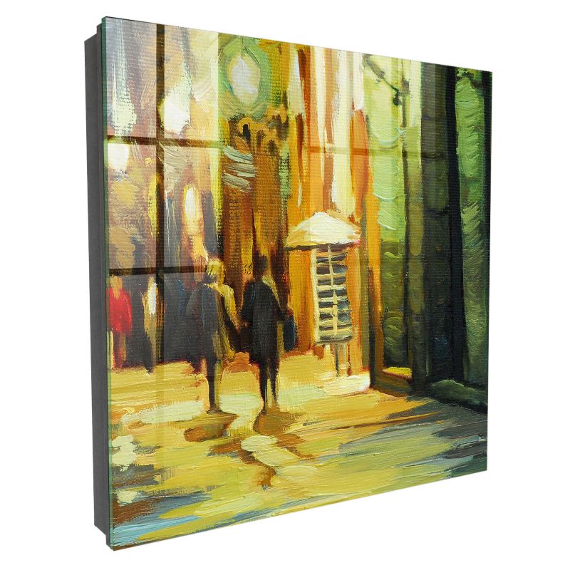 Organizer Na Klucze Tulup 30x30 cm Nocne miasto - Czarna - Otwierana na lewo 1 szt.
