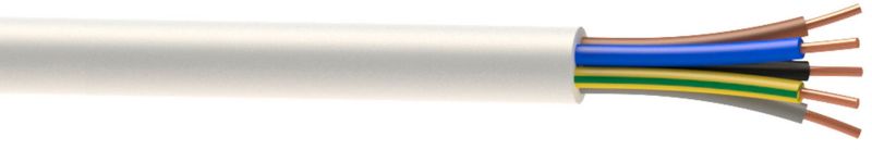 Kabel instalacyjny AKS Zielonka YDY 5 x 1,5 mm2 1 mb